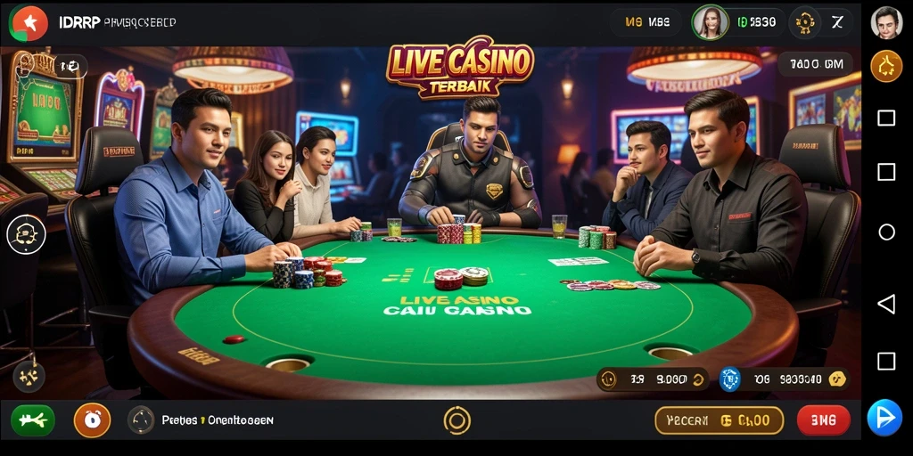 Gameplay menarik di Live Casino IDRRP dengan dealer langsung.