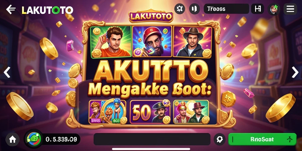 Tampilan game slot yang menakjubkan di LAKUTOTO