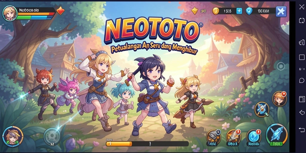 Tampilan gameplay NEOTOTO yang menarik dan seru untuk dimainkan.