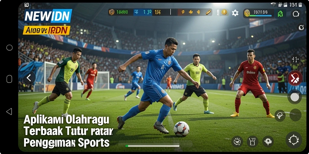 Tangkapan layar gameplay NEWIDN yang menarik dan informatif tentang olahraga.