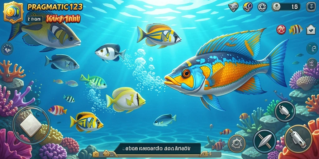 Tampilkan aksi seru dalam gameplay Tembak Ikan PRAGMATIC123.