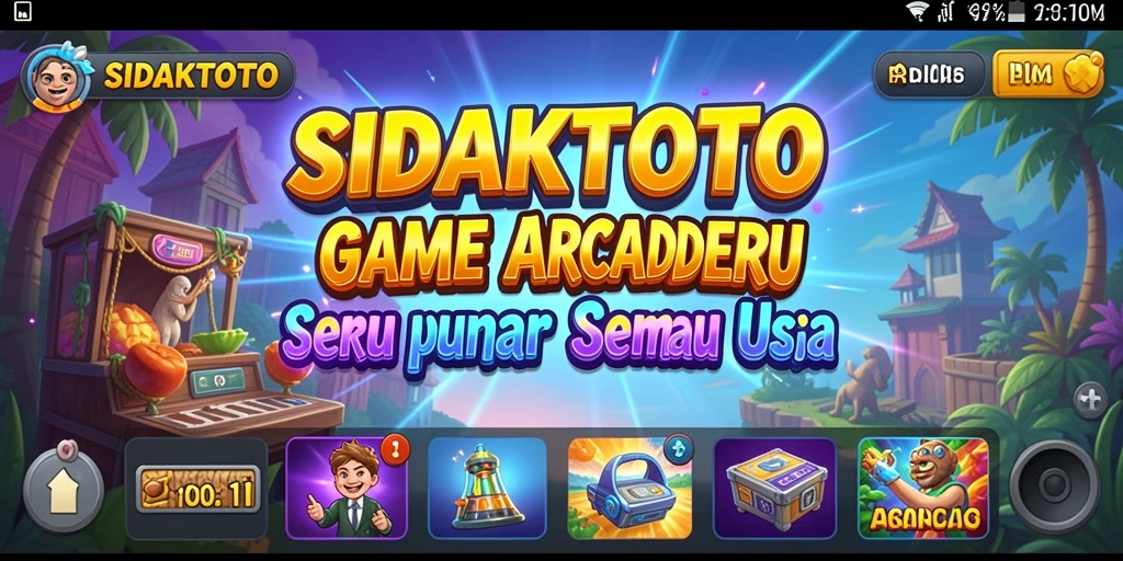 Tampilan gameplay SIDAKTOTO yang penuh warna dan menantang.