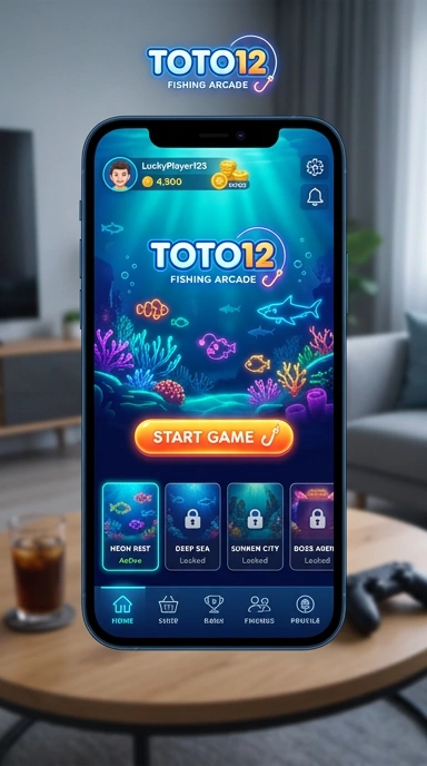 Tangkapan layar utama dari aplikasi toto12.